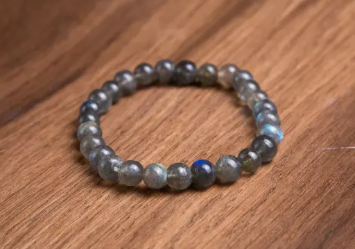 拉布拉多石珠中性款手鍊半寶石珠寶