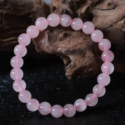 8 毫米彈性水晶手鍊多款天然寶石珠雷基療癒款（湖藍虎眼石